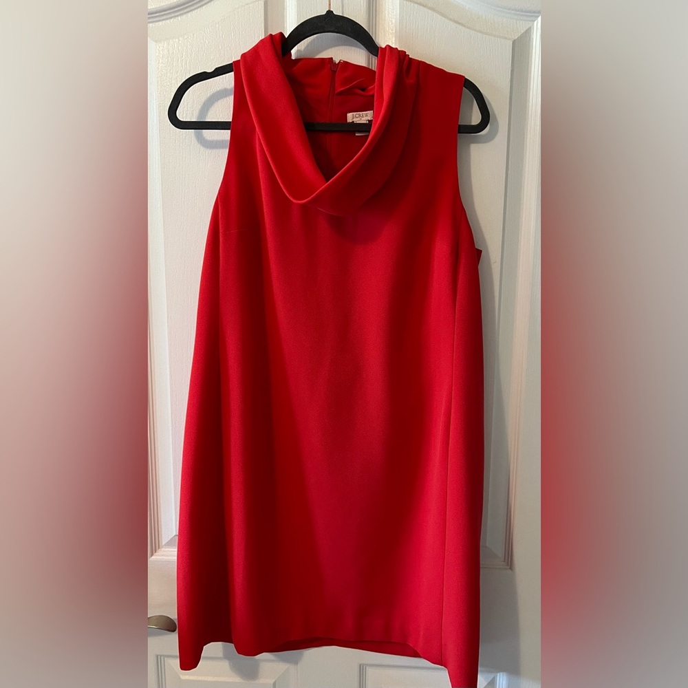 J.Crew Cowl neck Sleeveless Red Dress